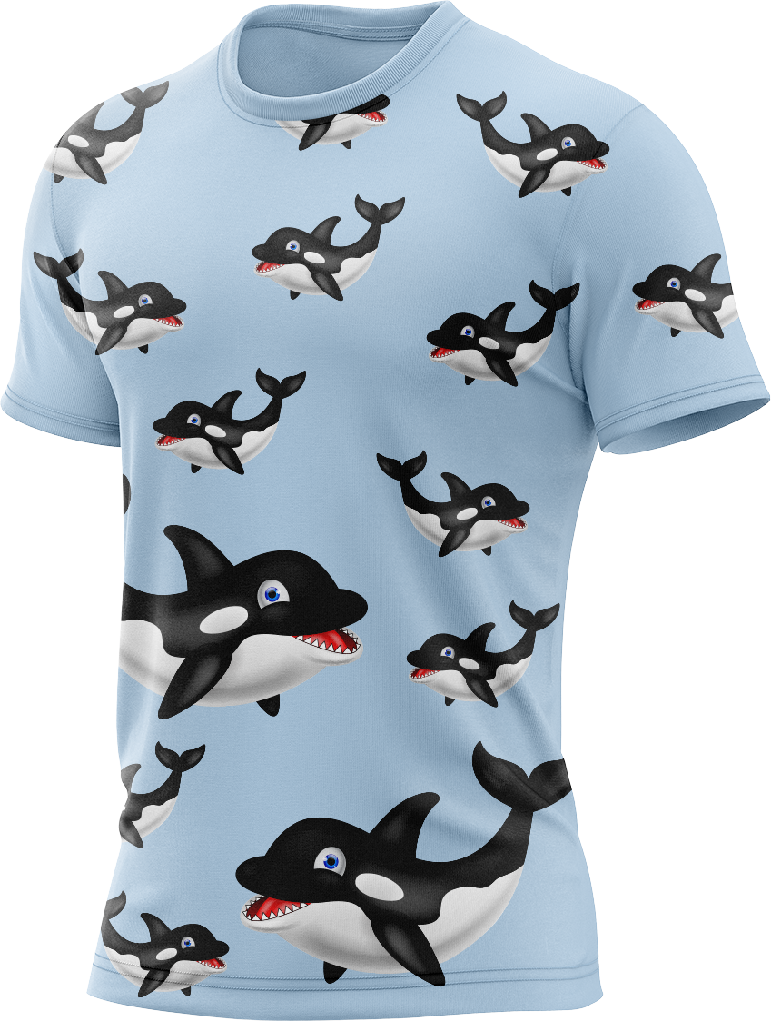 Orca Whale Rash Shirt Short Sleeve