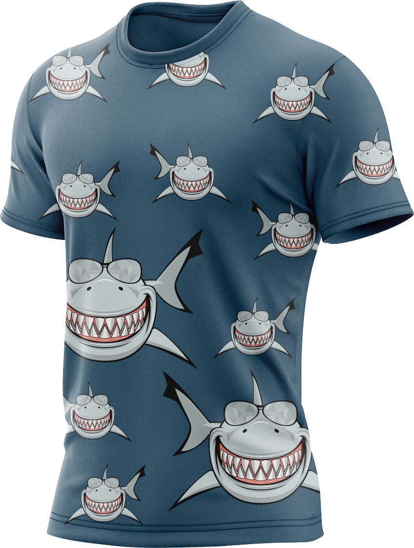 Snazzy Shark Rash Shirt Short Sleeve