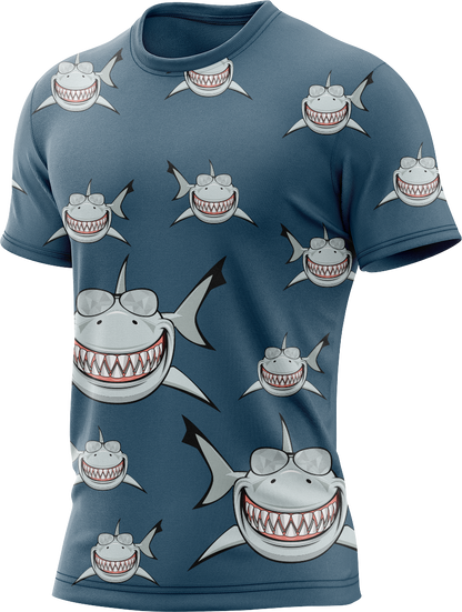 Snazzy Shark Rash Shirt Short Sleeve