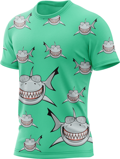 Snazzy Shark Rash Shirt Short Sleeve