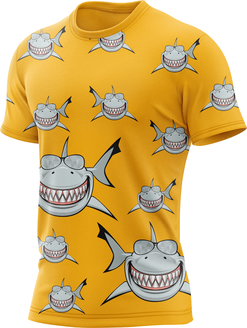 Snazzy Shark Rash Shirt Short Sleeve