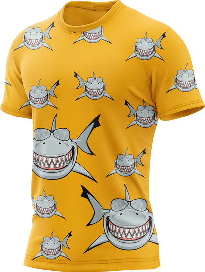 Snazzy Shark Rash Shirt Short Sleeve