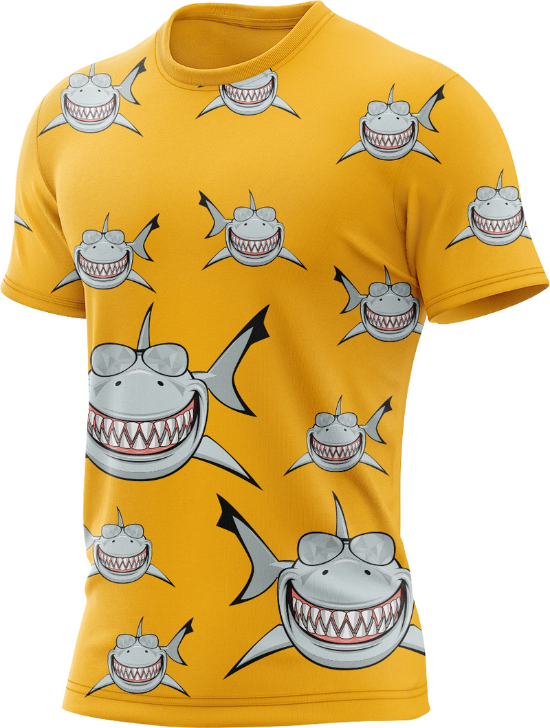 Snazzy Shark Rash Shirt Short Sleeve