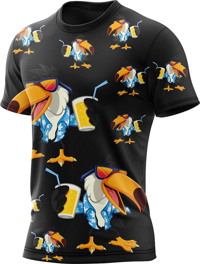 Trendy Toucan Rash Shirt Short Sleeve