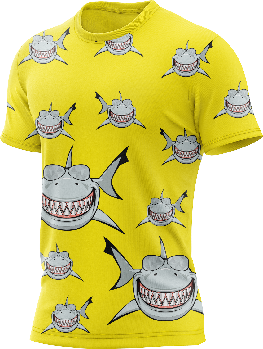 Snazzy Shark Rash Shirt Short Sleeve
