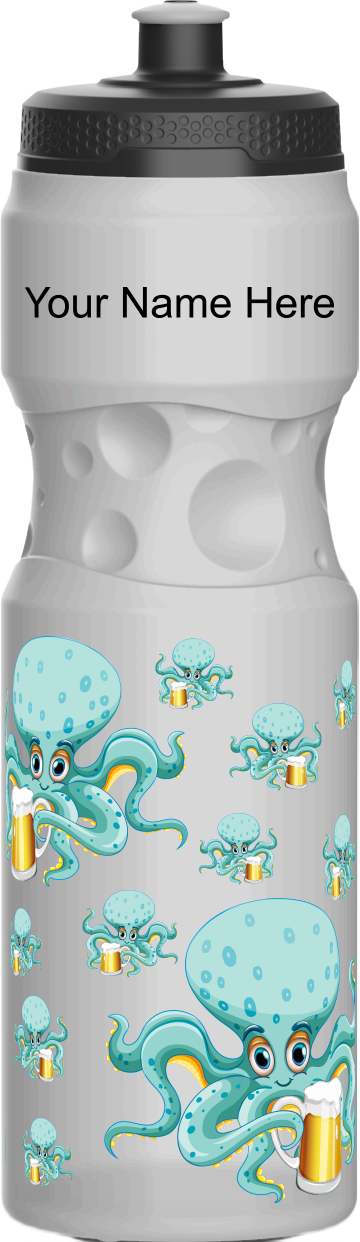 Octopus with beer Water Bottles