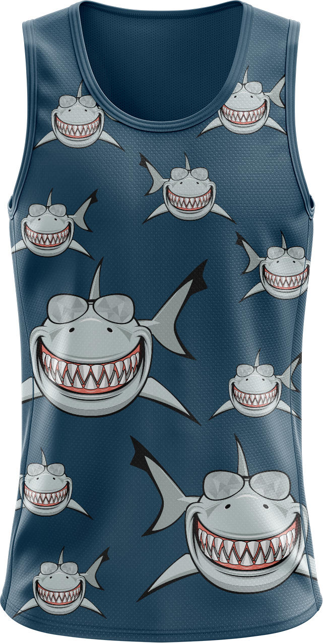 Snazzy Shark Singlets