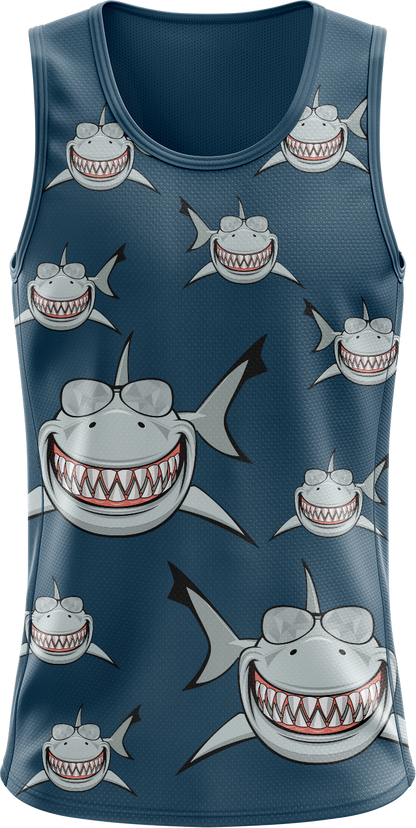 Snazzy Shark Singlets