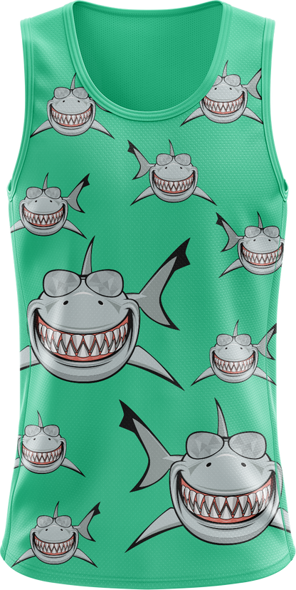 Snazzy Shark Singlets