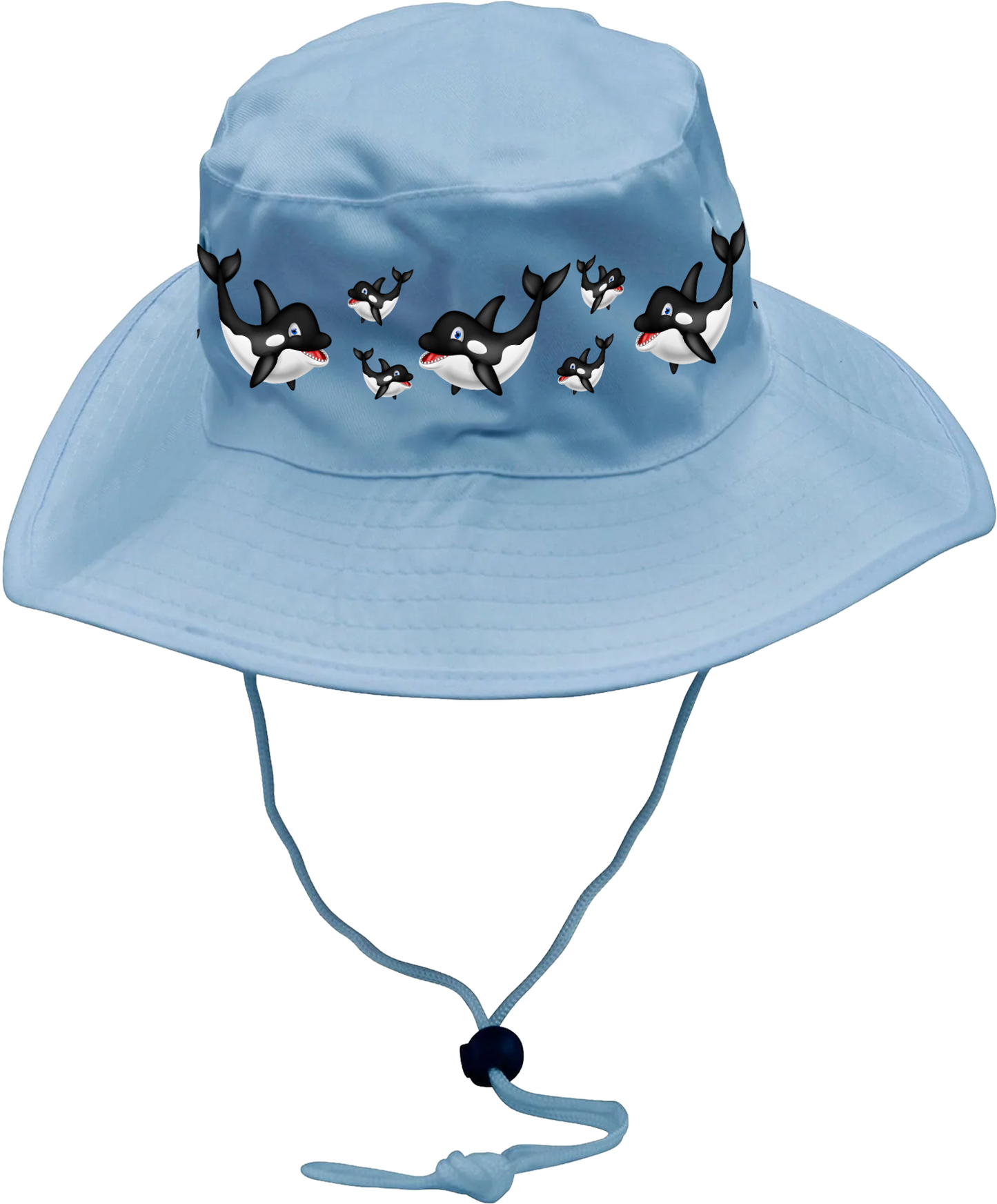 Orca Whale Wide Brim Hat