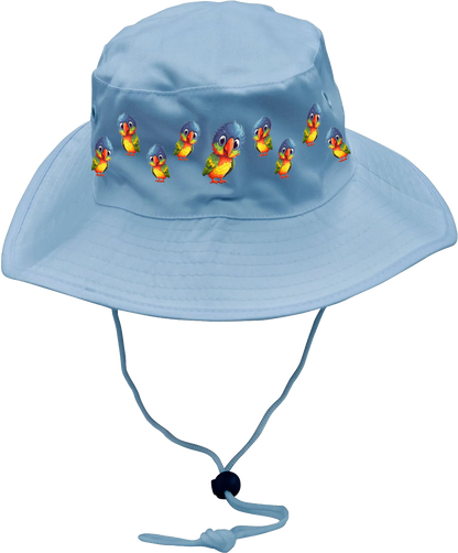 Rainbow Lorikeet  Wide Brim Hat