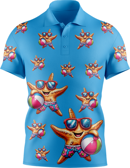 Star Fish Men's Short Sleeve Polo