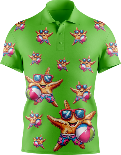 Star Fish Men's Short Sleeve Polo