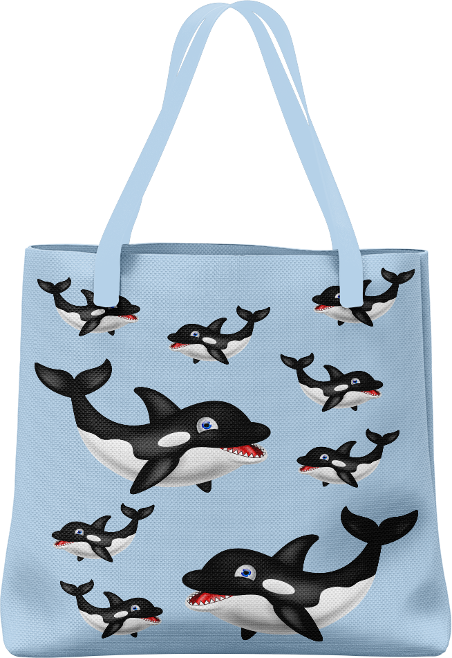 Orca Whale Tote Bag