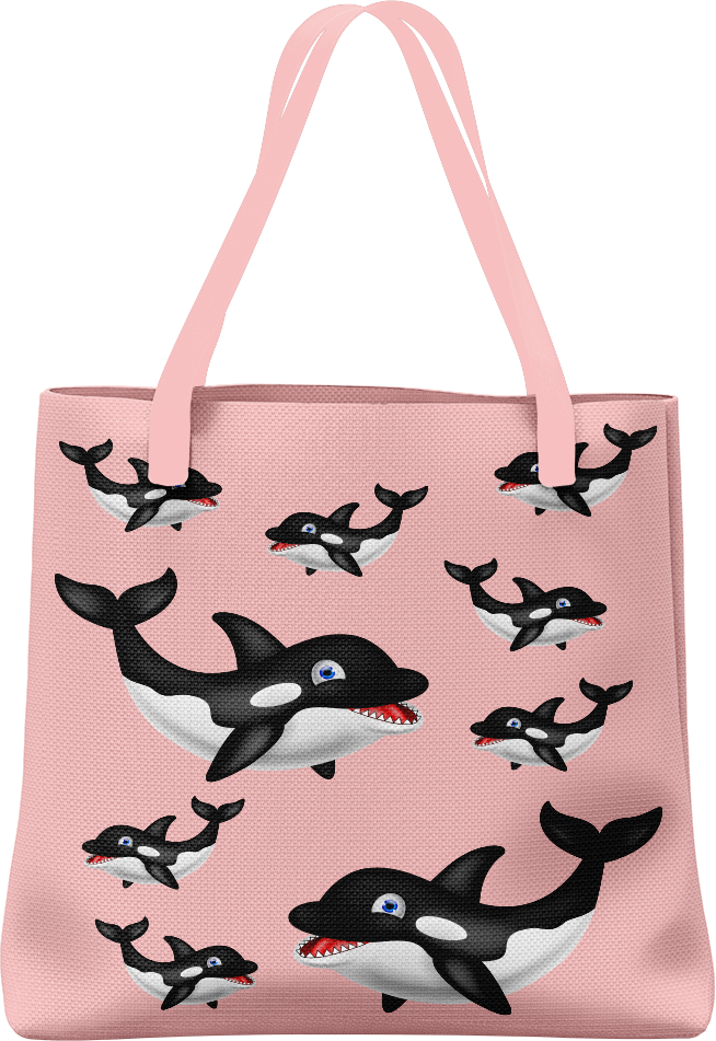 Orca Whale Tote Bag