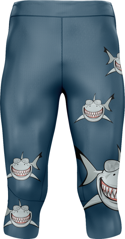 Snazzy Shark Tights 3/4 or full length