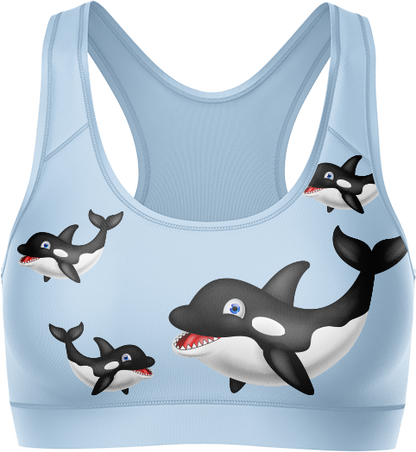 Orca Whale Crop Top