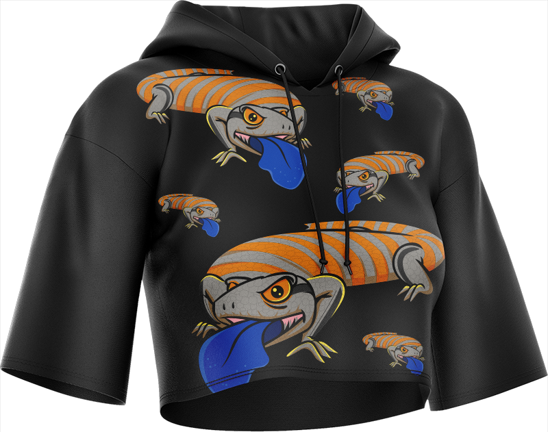 Bluey Lizard Crop hoodies