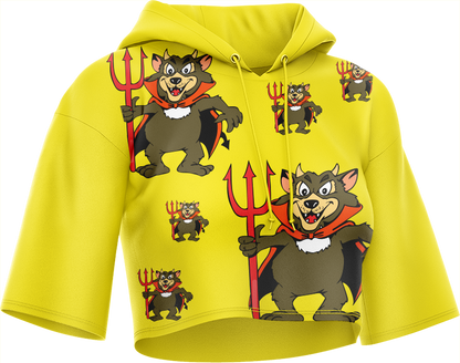 Devil Wears Crop hoodies