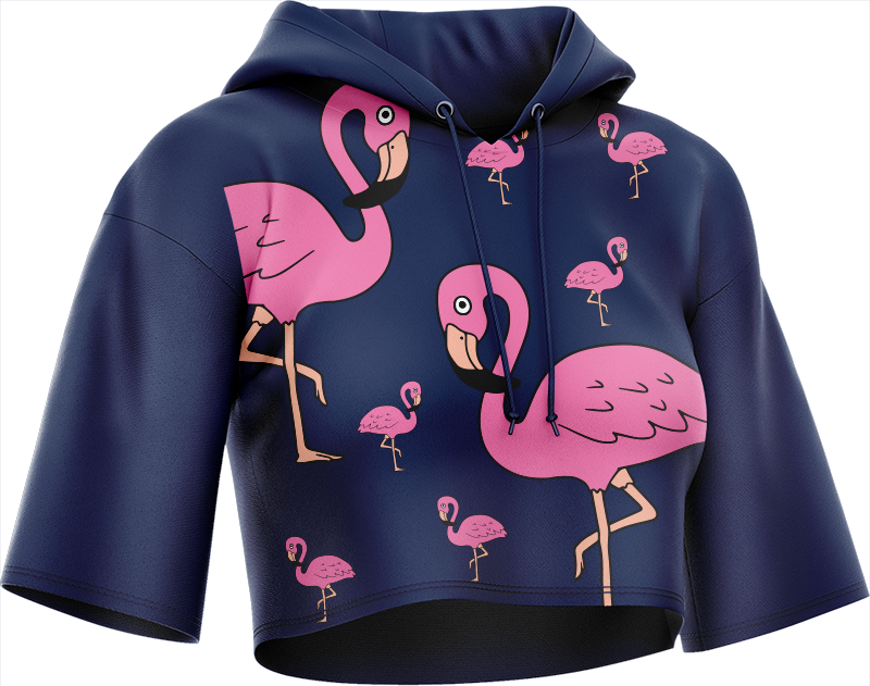 Flamingo Crop hoodies