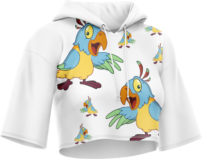 Psycho Parrot Crop hoodies