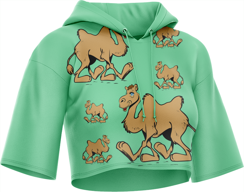 Cool Camel Crop hoodies