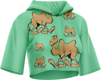 Cool Camel Crop hoodies