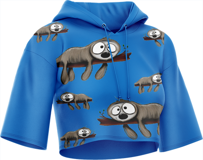 Snoozy Sloth Crop hoodies
