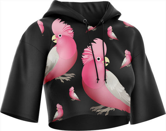Glama Galah Crop hoodies