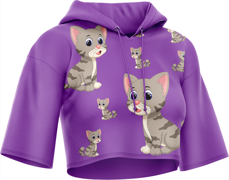 Pussy Cat Crop hoodies