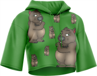 Wally Wombat Crop hoodies 4