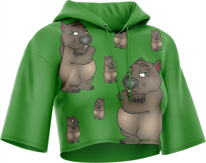 Wally Wombat Crop hoodies