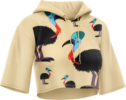Casanova Cassowary Crop hoodies