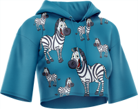 Ziva Zebra Crop hoodies 4