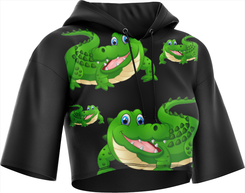 Crazy Croc Crop hoodies