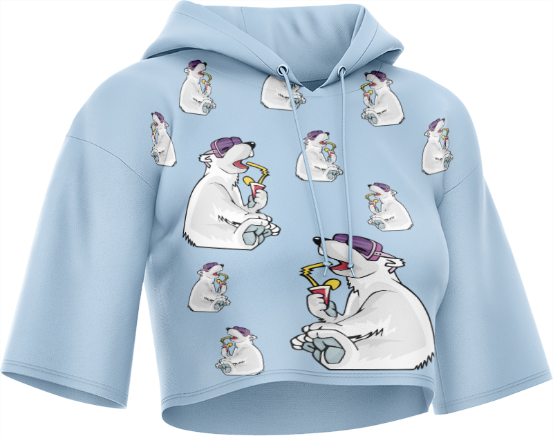 Ice Bear Crop hoodies