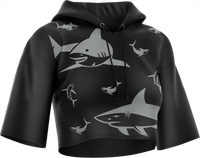 Swim with Sharks Crop hoodies 2