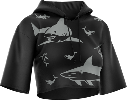 Swim with Sharks Crop hoodies