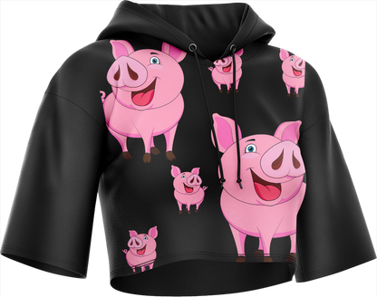 Percy Pig Crop hoodies