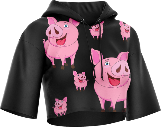 Percy Pig Crop hoodies