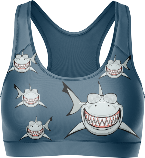 Snazzy Shark Crop Top