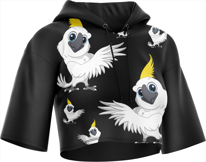 Cool Cockatoo Crop hoodies