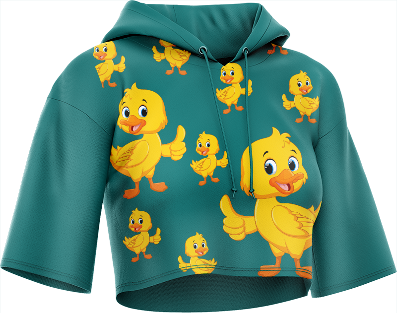 Quack Duck Crop hoodies