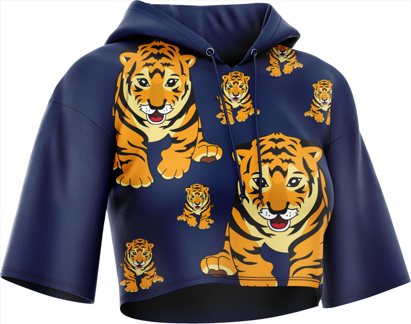 Tuff Tiger Crop hoodies
