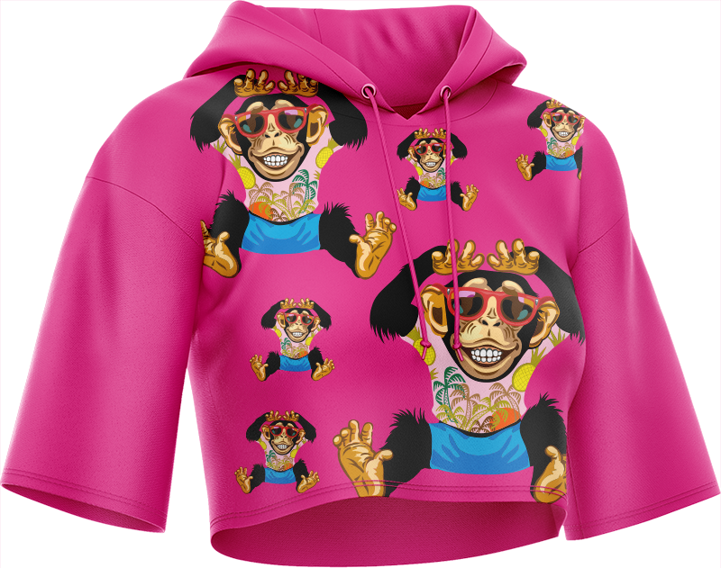 Cheeky Monkey Crop hoodies