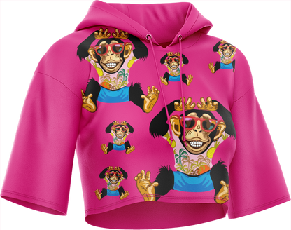 Cheeky Monkey Crop hoodies