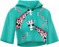 Gigi Giraffe Crop hoodies 2