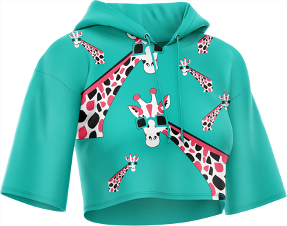Gigi Giraffe Crop hoodies