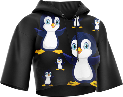 Pranksta Penguin Crop hoodies