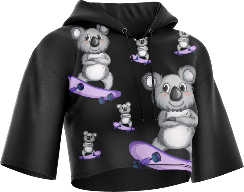 Skater Koala Crop hoodies